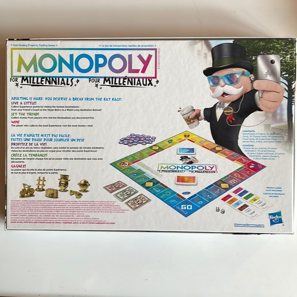 Millennial Monopoly - Monopoly for Millennials Board Game! Fun for whole family - Picture 2 of 2